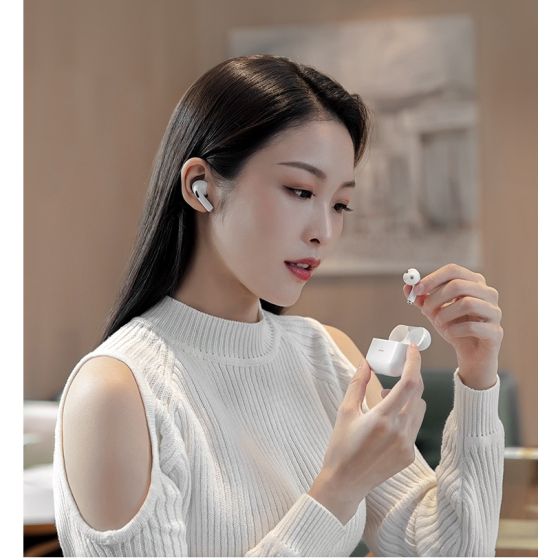 JOYROOM Wireless Earphone With Charging Case, White - Premium Quality - JR-T03 Pro