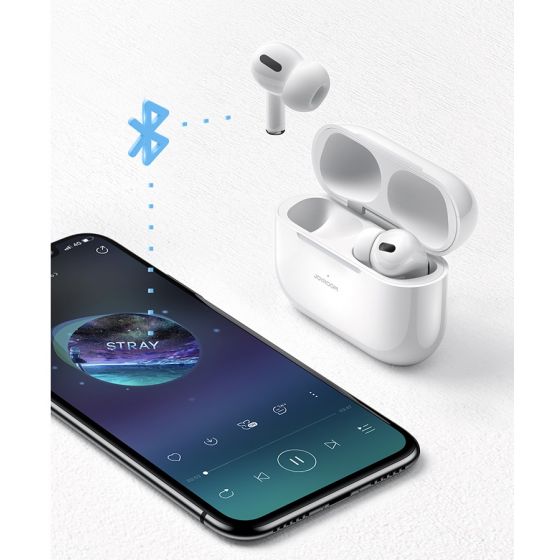 JOYROOM Wireless Earphone With Charging Case, White - Premium Quality - JR-T03 Pro
