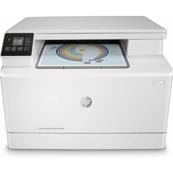 طابعة ليزر بالالوان اتش بي ليزر جيت برو MFP M182n  متعددة الاستخدامات - ابيض