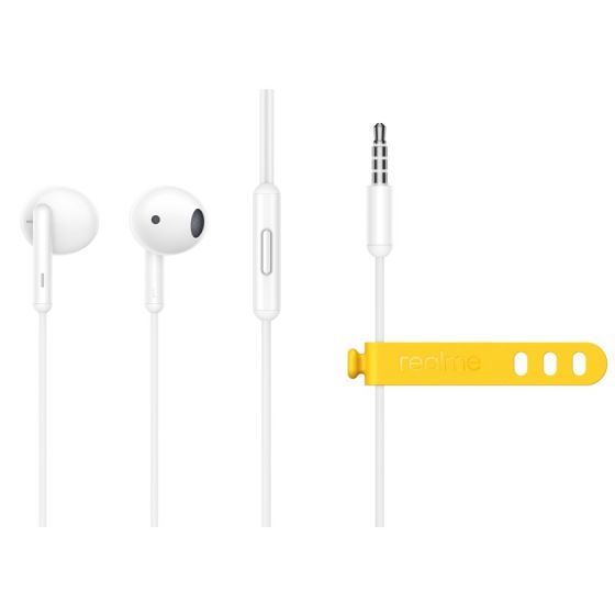 Realme Buds Classic Wired Earphones with Microphone - White