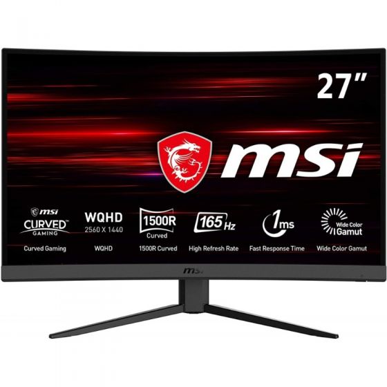 MSI OPTIX G27CQ4 27IN CURVED 165HZ WQHD 1MS FREESYNC GAMING MONITOR