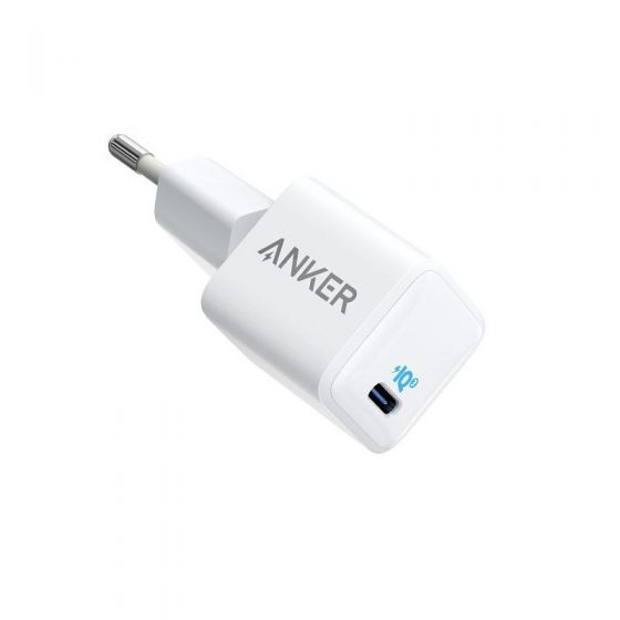 Anker A2633L22 Nano Fast Charger with Power IQ 3.0 Technology for iPhone 12 , 20 W - White