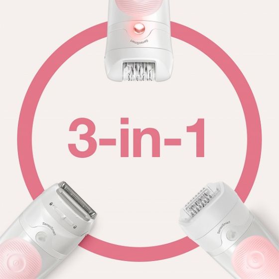 Braun Silk epil SES 5-620 Wet & Dry epilator with 4 extras incl. shaver head.