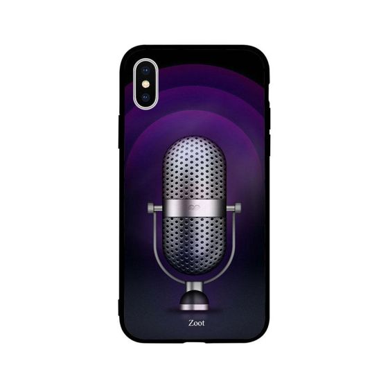 جراب ظهر بطبعة ميكروفون لابل ايفون XS