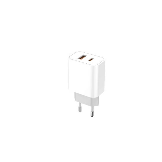شاحن ايكونز، 30 وات، 2 منفذ USB، ابيض - XWPD4W
