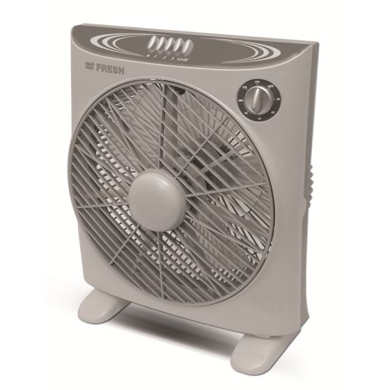 Fresh Amar Box Fan, Without Remote Control, 14 Inch - Silver