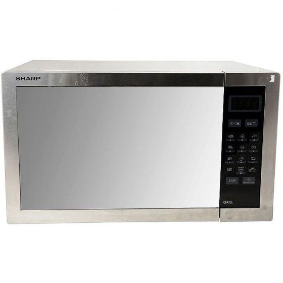 Sharp Digital Microwave With Grill, 34 Liters, 1000 Watt, Silver - R770ARST