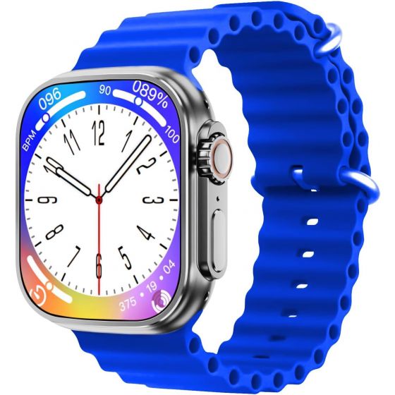 X8 Ultra Smart Watch, 2.08 Inch - Blue