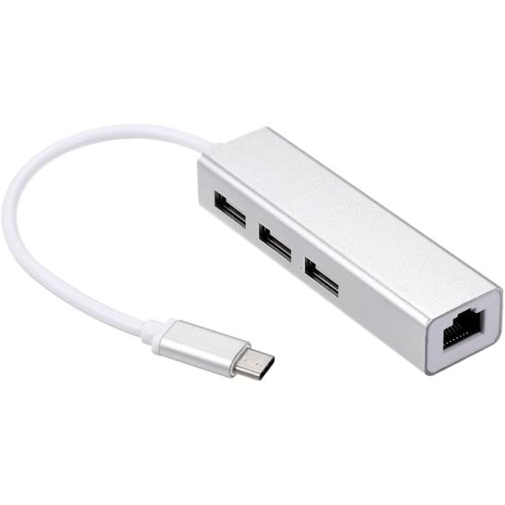 Keendex 4 In 1 USB Hub, Silver - Kx2175
