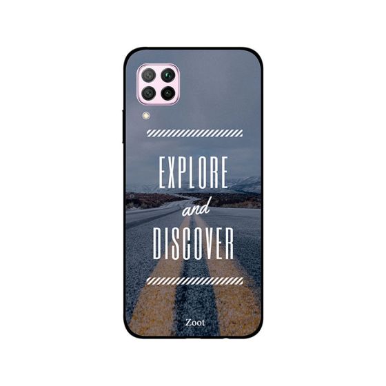 جراب ظهر زوت بطبعة عبارة Explore And Discover لهواوي نوفا 7i