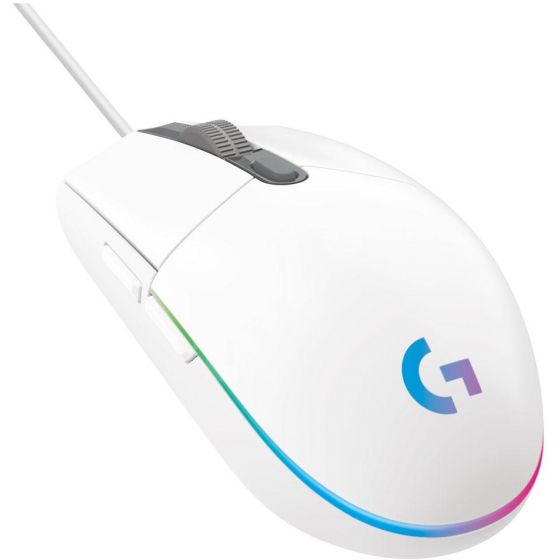 Logitech Wired Optical Gaming Mouse, White - G102