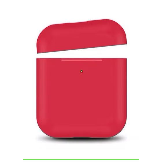 Silicone Case for Apple AirPods 2nd Generation- Dark Red