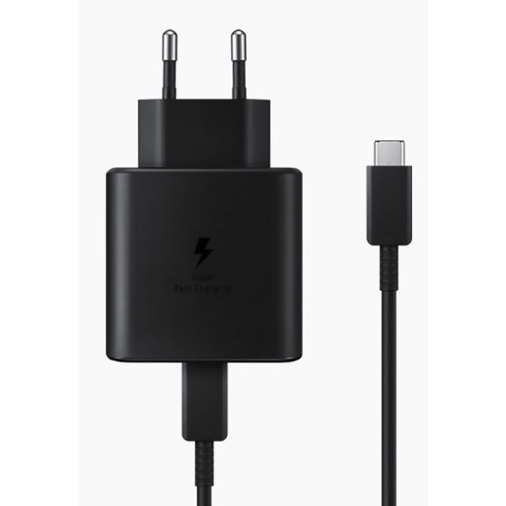 Super Fast Charger 25W EP-TA800 2 Pin 5V-3A Or 9V-2.77A Or 5.9V-3A Or 11V-2.25A With cable Type-C To Type-C 5A - Black