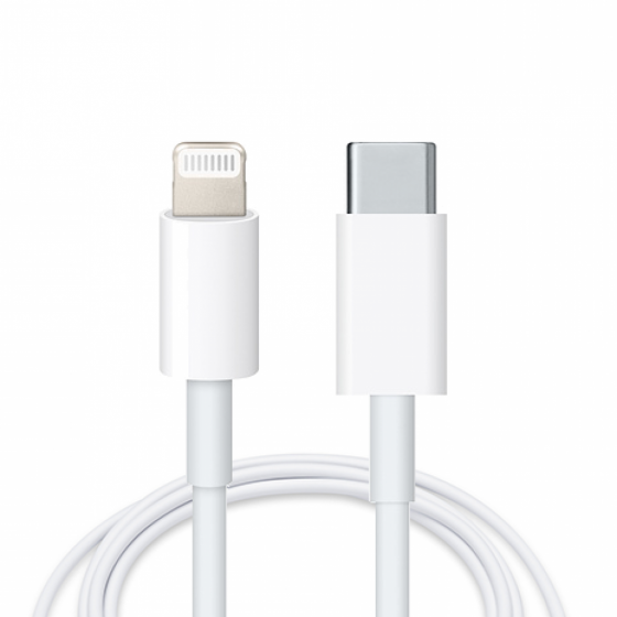 USB-C To Lightning Cable - 1 Meter أبيض