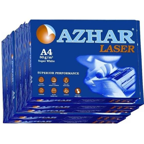 ورق طباعة A4 ازهار، 5 رزم - ابيض