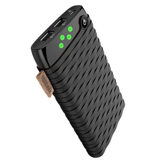 Cager Power Bank, 10000mAh, 2 Ports, Black - QC3