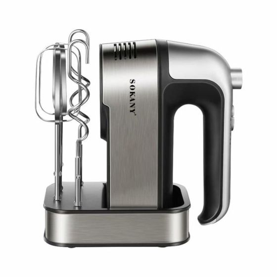Sokany Hand Mixer, 350 Watts, Silver- SK-6627