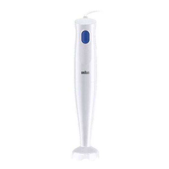 Braun Hand Blender with Beaker, 600ml, 450 Watt, White - MQ10.000PWH 