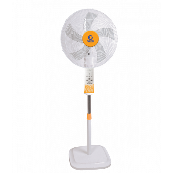 Hawaii Stand Fan, 18 Inch, White - HA-WL-18-BR