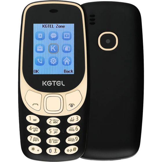 KGtel KG3310, Dual SIM- Black and Gold