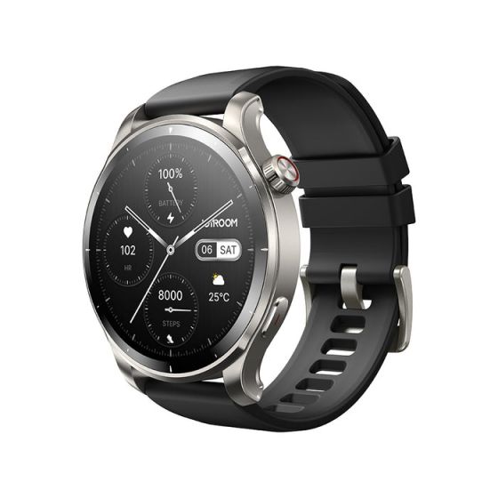 Joyroom Venture Series Smart Watch, Silver Case and Sunset Grey Strap- JR-FV1