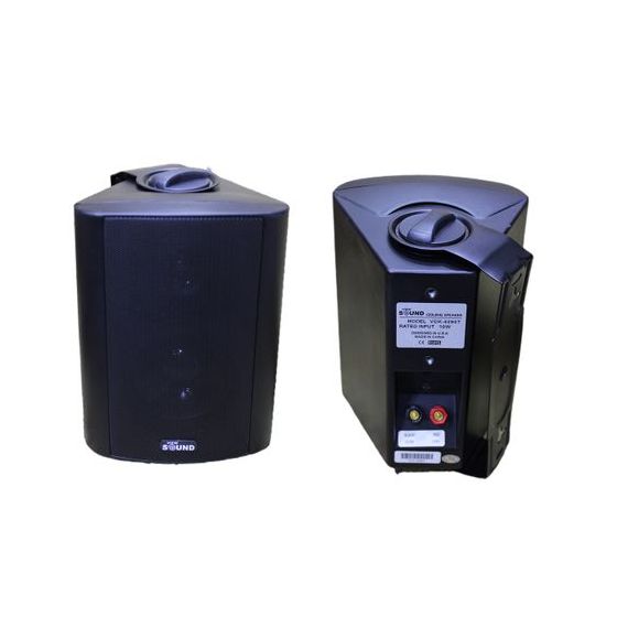 View Sound Wired Wall Speaker, 4 Inch, Black - VCK-4290T