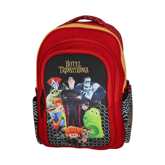 Gharibo Bags School Backpack For Girls, Hotel Transylvania Pattern - Red