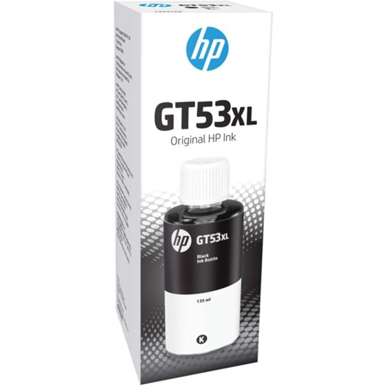 زجاجة حبر اتش بي GT53، بحجم 135 مل، اسود - 1VV21AA