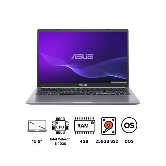 Asus X515MA-BR001 Laptop, Intel Celeron N4020, 256GB M.2 NVMe PCIe 3.0 SSD, 4GB RAM, 15.6 Inch, HD, 60Hz, Intel UHD Graphics - Slate Grey