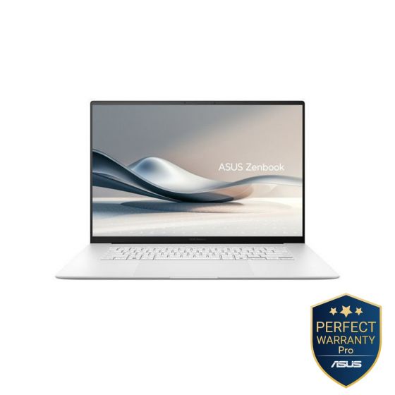 لاب توب اسوس زين بوك S16 UM5606WA، ايه ام دي رايزن  AI 9 HX 370، هارد 2 تيرا SSD، رام 32 جيجا، شاشة 16 بوصة تعمل باللمس 3K،  كارت شاشة ايه ام دي راديون 890M جرافيكس، ويندوز 11 - ابيض