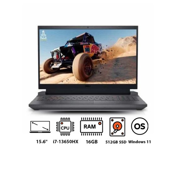 Dell G15-5530 Laptop, Intel Core i7-13650HX, 15.6 Inch FHD, 512GB SSD, 16GB RAM, 6GB Nvidia GeForce RTX 3050 Graphics, Windows 11 - Grey