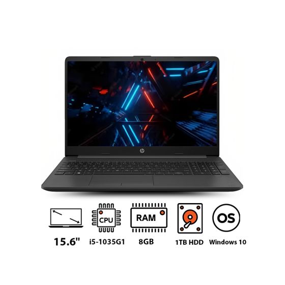 HP 250 G8 Laptop, Intel Core i5-1035G1, 15.6 FHD, 1TB HDD, 8GB RAM, Intel UHD Graphics, Windows 10 - Black