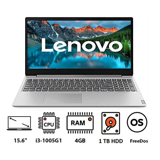 Lenovo IdeaPad S145 Laptop, Intel Core i3-1005G1, 15.6 Inch HD, 1TB HDD, 4GB RAM, Intel HD Graphics, Dos - Silver