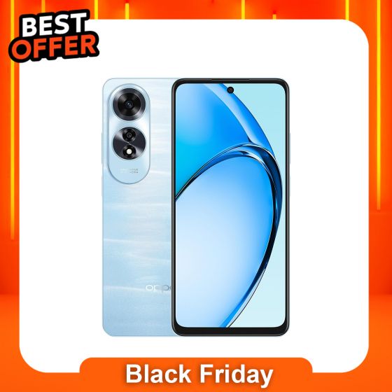 Oppo A60, 256GB, 8GB RAM, 4G LTE, Dual SIM- Blue