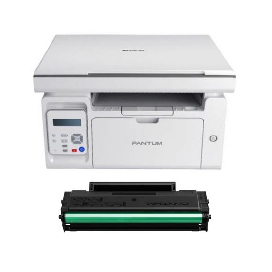 Pantum  All in One Wireless Laser  Printer, White- M6509NW, with Toner Cartridge1600K – PD 219