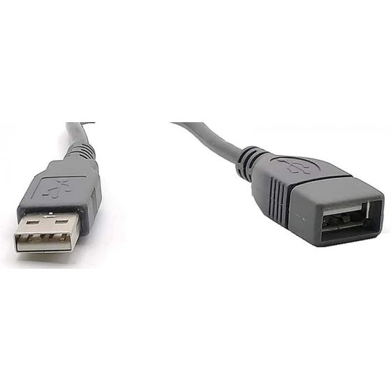 Keendex USB 2.0 Male to Female USB Extension Cable, 1.5 Meters, Gray - KX 3021