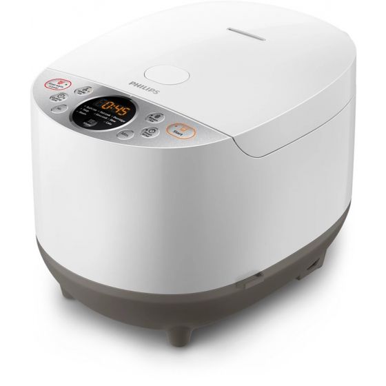 Philips Digital Rice Cooker, 1.8 Liters, 790 Watt, White - HD4515-55