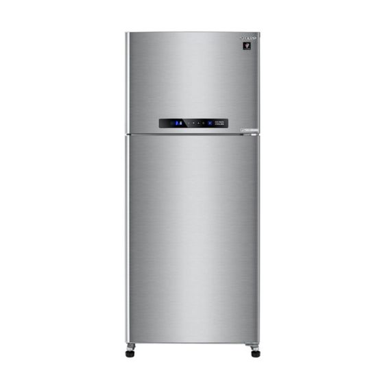 Sharp No Frost Top Freezer Refrigerator, 385 Liters, Inverter, Stainless Steel - SJ-PV48G-ST