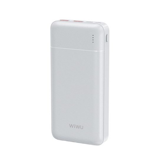 WiWU Fast Charging Power Pank, 20000mAh, 2 Ports, White - Wi-P001
