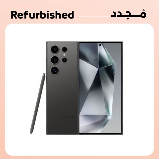 Refurbished Samsung Galaxy S24 Ultra, 256GB, 12GB, 5G, Dual SIM, Titanium Black - Platinum Grade - 12 Months Warranty
