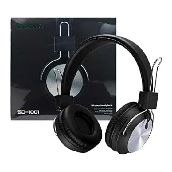 Sodo SD-1001 On-Ear Wireless Headphone with Microphone - Black