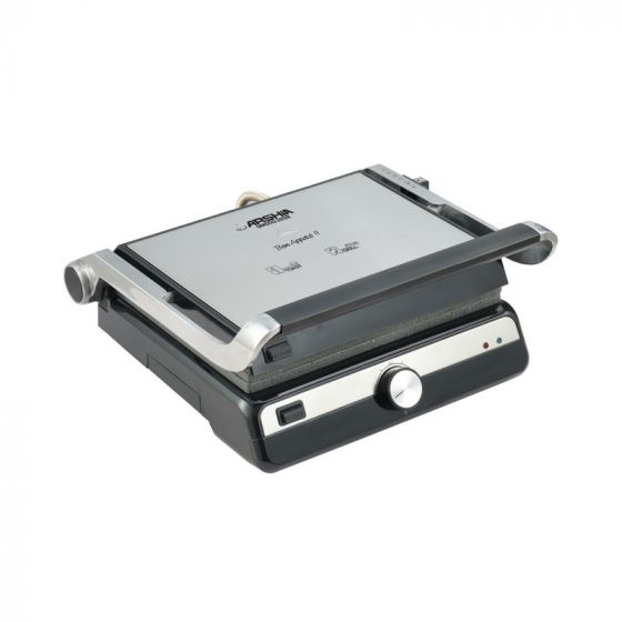 Arshia Electric Grill, 4 Slices - Black and Silver