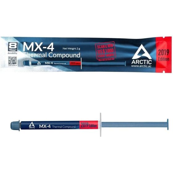 Arctic MX-4 Thermal Compound Paste Carbon For Coolers, Multi Color - 2g
