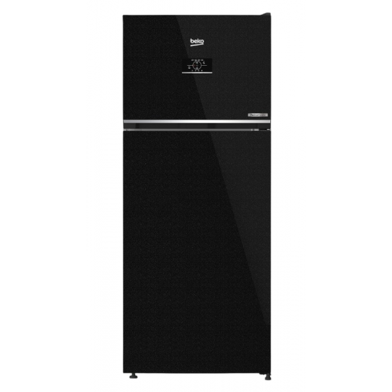 Beko No Frost Refrigerator, 420 Liters, Black - RDNE420K02DXITEGB