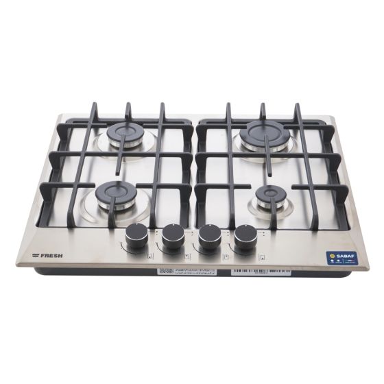 Fresh Gas  Built-in Hob, 60cm, 4 Burners, Stainless Steel- 17510