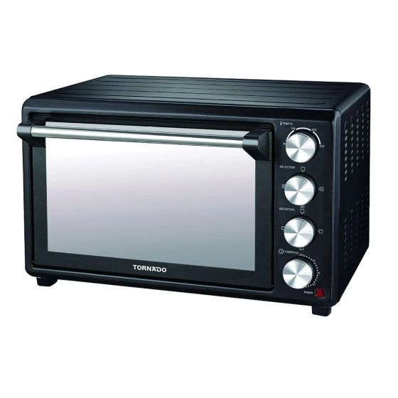 Tornado Electric Oven, 55 Liter, 2200 Watt, Black - TEO-55KDM-BK