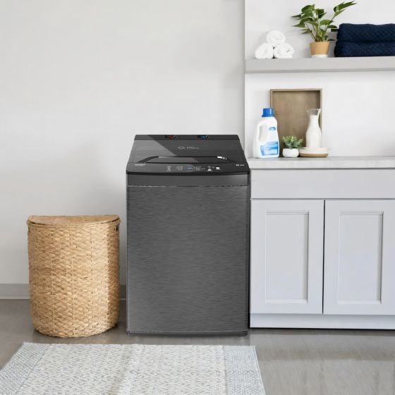 Tornado Top Load Automatic Washing Machine, 8 Kg, Dark Silver - TWT-TLN08LDS - XPRS