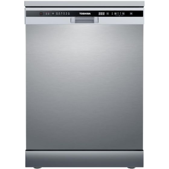 Toshiba Freestanding Dishwasher, 598mm, 13 Persons, Silver - DW-13F8AF(SS)