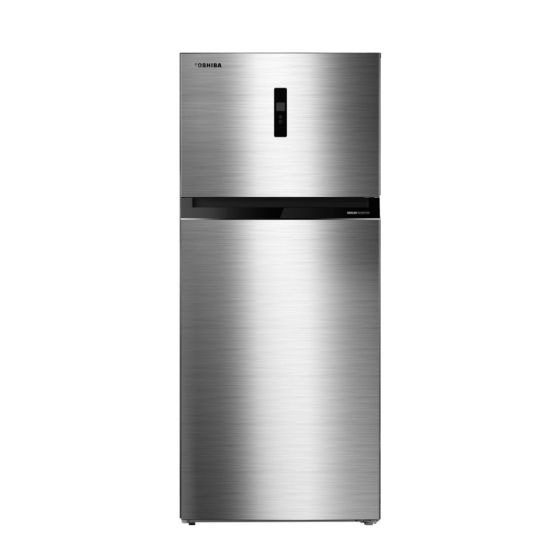 Toshiba No Frost Refrigerator, 535 Liters, Inverter, Stainless Steel - GR-RT702WE-PMN(02)