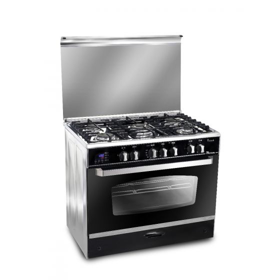 Unionaire 5 Burners i-Cook Gas Cooker, Stainless Steel, 90 cm - C6090SNC